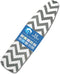 H HIKKER-LINK 15"x54" Ironing Board Cover Heat Resistance Durable 100% Cotton with Thicken Felt Material,Elasticized Edges,Hook and Loop Tape Straps ?Grey Waves?