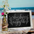 TenXVI Designs 11"x17" Magnetic Chalkboard Sign - Remove Legs to Vertically or Horizontally Hang or Stand - Perfect for Kitchen Countertop, Tabletops, Weddings, Home Decor - White
