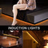 Under Bed Light, WILLED Dimmable Motion Activated Bed Light 5ft LED Strip with Motion Sensor and Power Adapter, Bedroom Night Light Amber for Baby, Crib, Bedside, Stairs, Cabinet and Bathroom