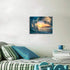 Hardy Gallery Ocean Wave Picture Wall Art: Tropical Seascape Sunset Canvas Prints for Office (16'' x 12'' x 1 Panel)