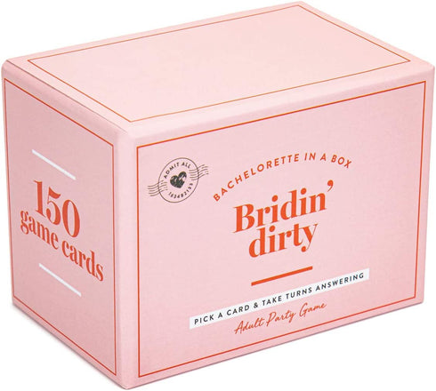 Bachelorette Party Box Games - Bridin' Dirty! Complete Bundle Kit for a Girls Night Out with The Bride to Be