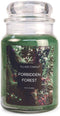 Village Candle Forbidden Forest Large Glass Apothecary Jar Scented Candle, 21.25 oz, Green