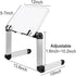 Book Stand Multifunctional Adjustable Laptop Stand Book Holder Tray with Clips Ergonomic Multi Heights Angles Adjustable Cooking Bookstand for Textbook Recipe Magazine Laptop Tablet Portable