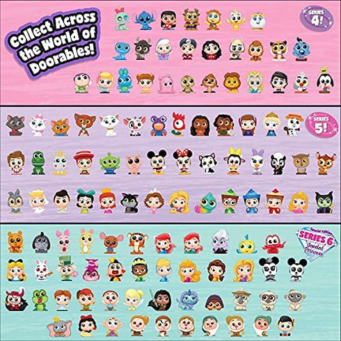 Disney Doorables Village Peek Pack, Series 5 and 6, Includes 24 Figures, Styles May Vary, Amazon Exclusive, by Just Play