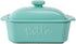 FE Butter Dish, 10 oz Ceramic Butter Keeper with Water Line, French Butter Dish with Lid for Countertop (Mint green)