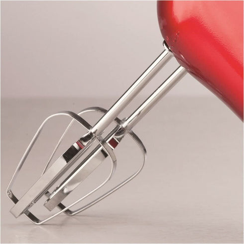 Brentwood Electric Hand Mixer, Lightweight 5-Speed, Red