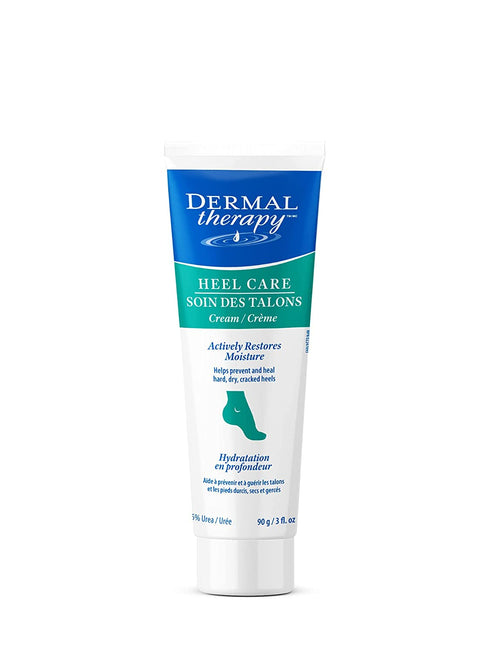 Dermal Therapy Heel Care Cream - Moisturizing Treatment that Repairs and Heals Dry, Rough, Cracked Heels and Feet | 25% Urea and 6% Alpha Hydroxy Acids (3 Ounce) | Packaging May Vary