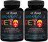 Research Labs 15 Day Colon Cleanse & Detox for Less Bloat Flat Tummy w/ Probiotics - 2 Fer 1 - Constipation Relief - Flushes Toxins, Boosts Energy. Clinically Researched Safe and Effective Formula