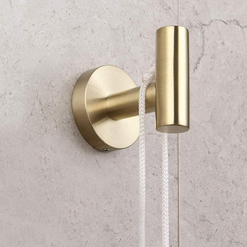 Bathroom Brushed Gold 3-Piece Accessories Set SUS304 Stainless Steel Bath Shower (Robe Hook, Toilet Paper Holder, 12" Hand Towel Bar) Contemporary Style