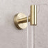 Bathroom Brushed Gold 3-Piece Accessories Set SUS304 Stainless Steel Bath Shower (Robe Hook, Toilet Paper Holder, 12" Hand Towel Bar) Contemporary Style