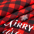 Whaline Christmas Cloth Napkins Red Black Buffalo Plaid Placemat 6 Pack Merry Christmas Dinner Table Napkins Reusable Washable Table Decoration for Home Kitchen Xmas Party, 3 Design, 18 x 18 Inch