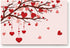 ALAGEO Valentine's Day Doormat Love Heart Tree Entrance Mat Pink Red Romantic Love Happy Valentine's Day Decorative Floor Mat Non Slip Washable Welcome Mats for Home Decoration 18"x30"
