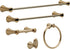 DELTA Lahara Towel Ring, Champagne Bronze, Bathroom Accessories, 73846-CZ