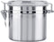 Eboxer Coffee Canister Stainless Steel Airtight Canister for Kitchen with Clear Lid and Sturdy Locking Clamp for Coffee Bean Tea Cereal Sugar Cookie Nut(1100ml)