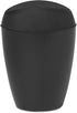 Umbra Twirla Trash Can with Swing-top Lid, 2.4 Gallon, Black