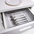 Kootek 4 Pack Large Size Desk Drawer Organizer Tray Rectangle Plastic Bathroom Organizers Kitchen Utensils Silverware Gadgets Trays Dividers Bins for Dresser Cosmetic Makeup Tools Office Cabinets