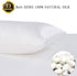Adubor 100% Mulberry Silk Pillowcase for Hair and Skin with Hidden Zipper, Both Side 23 Momme Silk, 900 Thread Count (20x26inch, Standard Size, White, 1pc)