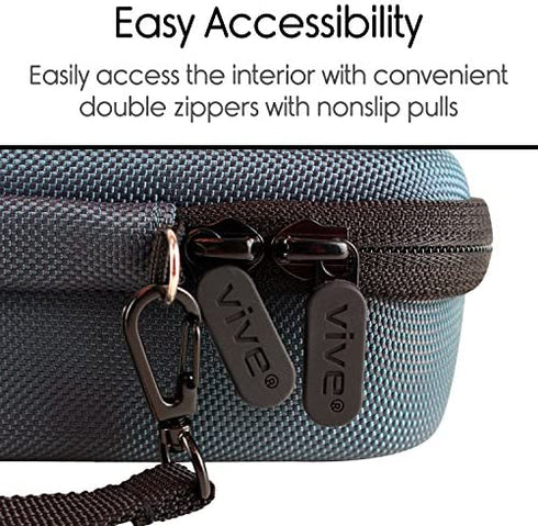 Vive Precision Stethoscope Hard Case - Protective Carry Cover with Handle - Travel Holder for Sphygmomanometer - Fits Vive Precision 3M Littmann Classic III, Lightweight II S.E, MDF Acoustica Deluxe