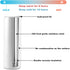 XccMe 20oz Straight Skinny Sublimation Tumblers,2PACK Stainless Steel Double Wall Insulated Cup,Bulk Blanks with Lids,Shrink Wrap Films,Individually Box,Polymer Coating for Heat Transfer White