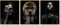 African American Wall Art Painting Black Woman Fashion Pop Gold Earrings Black Set of 3 (8”X10” Canvas Picture) Queen Portrait of Black Woman Room Poster Art Painting Bedroom for Home Decor Gift