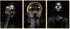 African American Wall Art Painting Black Woman Fashion Pop Gold Earrings Black Set of 3 (8”X10” Canvas Picture) Queen Portrait of Black Woman Room Poster Art Painting Bedroom for Home Decor Gift