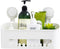 Shower Caddy Suction Cup No Drilling Shower Shelf Removable Wall Mounted Shower Organizer Perfect Shower Storage Waterproof Rustproof Shower Basket for Bathroom & Kitchen - White