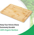 Bamboo Cutting Boards (9x 6") for Kitchen with Juice Groove Kitchen Chopping Small Wood Cutting Board for Meat Butcher Block for Chopping Meat Vegetables Fruits Cheese