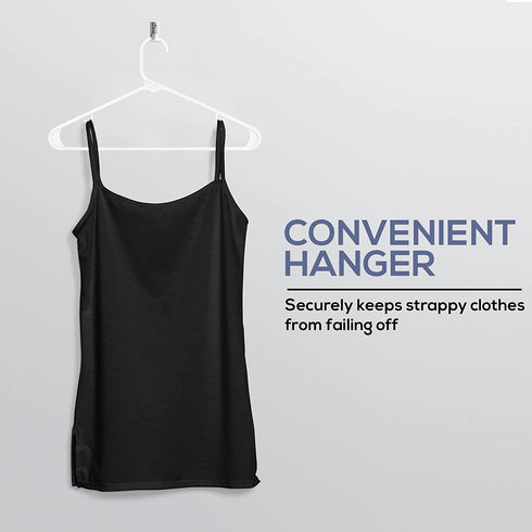 Utopia Home Plastic Hangers 30 Pack - Clothes Hanger with Hooks - Lightweight & Space Saving Plastic Hangers - Durable, Slim & Sleek White Hangers