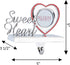 Klikel Stocking Holder - Sweetheart Photo Frame Stocking Hanger For Mantel - Sweet Heart Christmas Stocking Holder For Fireplace Mantle - Baby Sweetheart Picture Frame Metal Stocking Holder For Mantle