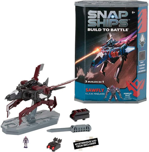 Snap Ships Sawfly K.L.A.W. Minelayer -- Construction Toy for Custom Building and Battle Play -- Ages 8+