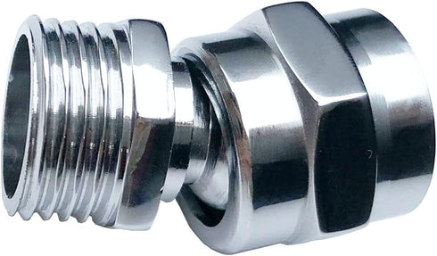 Shower head Swivel adapter,ball joint povit for overhead/handheld shower head,shower arm connection,polished Chrome