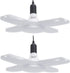 LED Garage Lights,2 Pack 60W Adjustable Trilights LED Garage Ceiling Light,6000Lumens LED Garage Ceiling Light, 6000k Nature Light with High Bright Garage Light for Garage,Warehouse