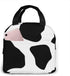 Cow Print Leak Proof and Reusable refrigerated Lunch Bag - Durable Compact Office School Lunch Box for Women, Men and Children