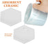 Ceramic Tiles for Crafts Coasters,14 Pack 4-Inches Unglazed Ceramic Coasters for Drinks with Cork Backing Pads,Use with Alcohol Ink or Acrylic Pouring Make Your Own DIY Coasters (Hexagon)