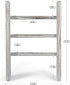 DOCMON Towel Rack-Farmhouse Decor Ladder, 3-Tier Wood Countertop 16-Inch Mini Tea Towel Ladder for Bathroom Kitchen Office