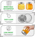 Regular-Mouth Mason Jars 8 oz 6 Pack, Glass Canning Jars with Metal Airtight Lids with Label Paper and a Pen, the Best Choice for Food Storage