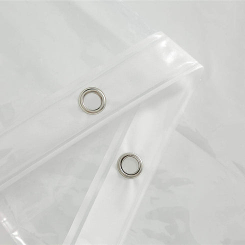 AooHome Clear Shower Curtain Liner, 8 Gauge Eva Extra Long Shower Curtain with Hooks, Bottom Magnets, Waterproof, Heavy Weight, Rust Proof Grommets, 72x78 Inches