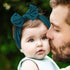 4 Pcs Newborn Photography Props Outfits- Baby Dark Green Long Ripple Wrap and Toddler Swaddle Blankets Photography Mat with Cute Headbands for Infant Boys Girls(0-12 Months)