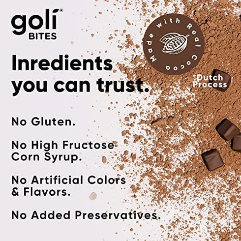 Goli® Multi Vitamin Bites - 30 Count - Milk Chocolate Vanilla Cocoa Flavor 10+ Vitamins & Nutrients for Overall Health & Wellbeing, Immune Support, Nervous System Support, Bone and Muscular Health