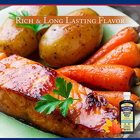 Happy Home Imitation Maple Flavoring, Non-Alcoholic, Certified Kosher, 7 oz.