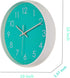 Jdelai Indoor Silent Non-Ticking Quartz Modern Simple Wall Clock Digital Quiet Sweep Movement Office/Kitchen/School/Living Room Decor 10 Inch