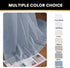 Natural Linen Blended Curtains Window Treatments Panels for Living Room Grommet Top Light Filtering Drapes Privacy Added Linen Textured Curtains, 2 Panels (Stone Blue, 52" W x 84" L)