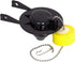 American Standard 7381129-200.0070A Universal Flapper and Chain with Float for 2-Inch Flush Valves , Black