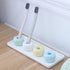 AUXSOUL Bathroom Tray, 2 Pack Ceramic Vanity Trays, Sink Storage Bathtub Tray Organizer Rectangular Cosmetics Holder for Tissues, Candles, Towel, Soap, Countertop, Towel, Plant, Jewelry(White)
