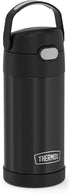 THERMOS FUNTAINER 12 Ounce Stainless Steel Vacuum Insulated Kids Straw Bottle, Black