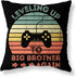 Mechanical Cattle Black Gaming Decorative Throw Pillow Covers Game Controller Linen Square Throw Pillow Cases for Couch Sofa Outdoor Playroom Bed Car Patio Boys Room Decor Pillow Covers 18x18 Set of 4