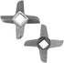 Cross-Shaped Professional Stainless Steel Kitchen Food Meat Grinder Blade Mincers Knife Cutter Replacement for Grinders (#32)