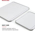 KitchenAid Classic Nonslip 2 Piece Plastic Cutting Board, Set of 2, White