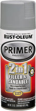 Rust-Oleum 260510 Automotive 2-in-1 Filler & Sandable Primer, 12 Ounce (Pack of 1), Gray