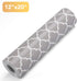 Glotoch Shelf Liners for Kitchen Cabinets 12 x 20 ft. - Non Adhesive Cabinet and Drawer Liner Roll Double Sided Non-Slip Durable and Strong, Quatrefoil Gray